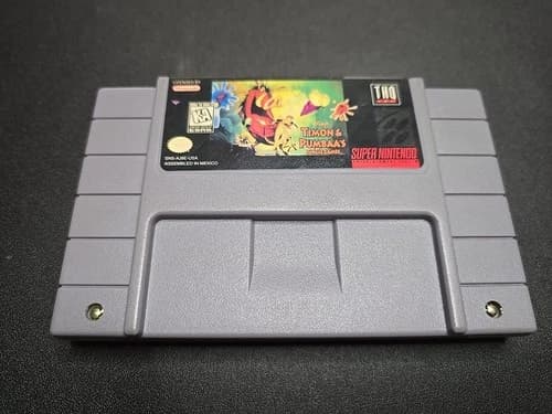 Timon & Pumbaa's Jungle Games (Super Nintendo SNES) Tested Working!