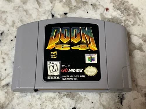 Nintendo 64 Doom 64 N64 Game Cartridge Tested Working Authentic
