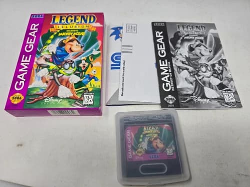 Legend of Illusion Starring Mickey Mouse Sega Game Gear Complete CIB Tested