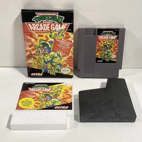 Teenage Mutant Ninja Turtles II: The Arcade Game - NES (Near CIB)
