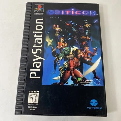 Criticom (Sony PlayStation 1 PS1) Complete Long Box - Tested - Authentic