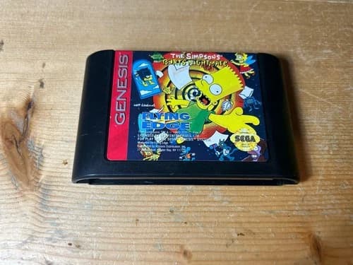 The Simpsons: Bart's Nightmare (Sega Genesis, 1993)- Authentic Tested Ships Free