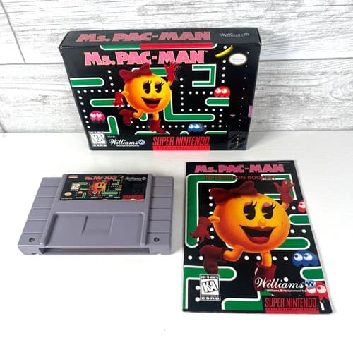 Ms. Pac-Man (Super Nintendo Entertainment System, 1996) CIB