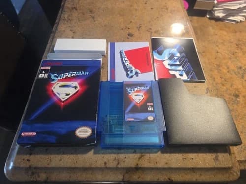 NINTENDO NES SUPERMAN COMPLETE IN BOX CIB RARE SUNMAN UNRELEASED 17/30 NUMBERED