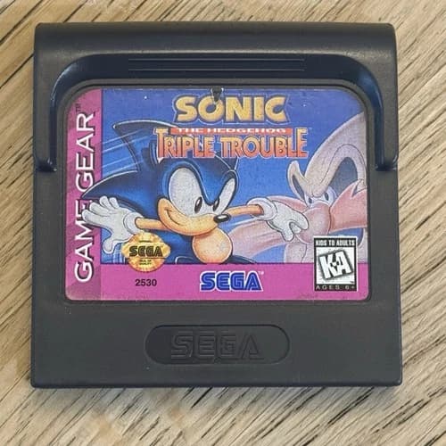 Sonic the Hedgehog: Triple Trouble (Sega Game Gear, 1994) - Cart Only - Tested