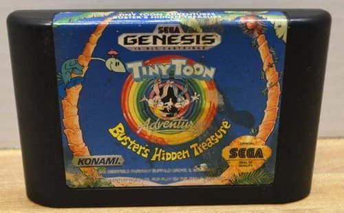 Tiny Toon Adventures: Buster's Hidden Treasure (Sega Genesis, 1993) Cart Only
