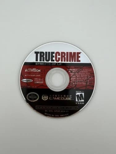 True Crime: Streets of L.A. (Nintendo GameCube, 2003) Disc Only Tested Free Ship
