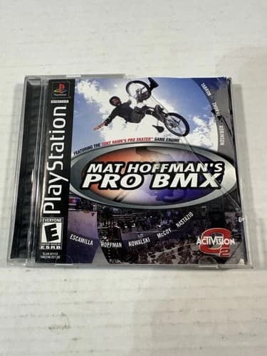 Sony Playstation 1 PS1 Mat Hoffmans Pro BMX Black Label Game Tested & Works
