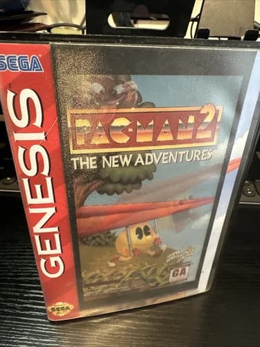 Pac-Man 2: The New Adventures (Sega Genesis, 1994)w/Holo Lenticular Preowned