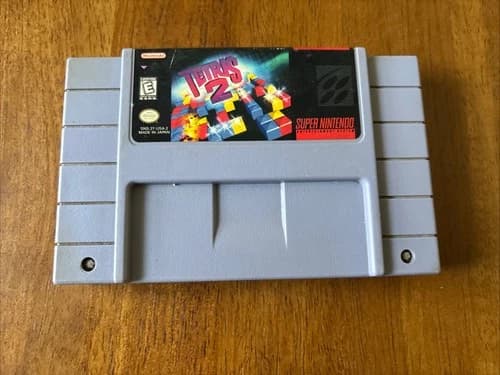 Tetris 2 Super Nintendo Entertainment System, 1992 Cartridge Only TESTED WORKS