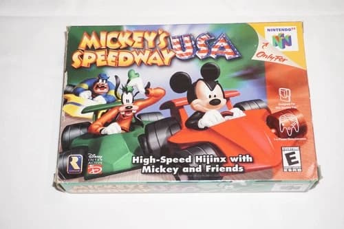 Mickey's Speedway USA (Nintendo 64 N64) Complete in Box CIB