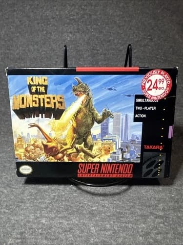 King of the Monsters Super Nintendo Entertainment System SNES CIB 9