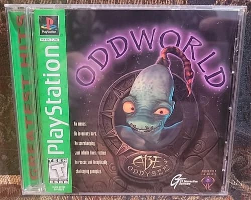 Oddworld Abe's Oddysee Sony PlayStation 1 1997 PS1 CIB
