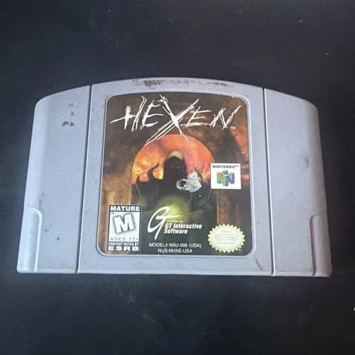 Hexen Nintendo 64 N64 Authentic Tested Working Cartridge Only