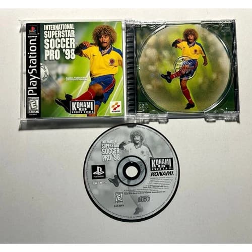 International SuperStar Soccer Pro 98 (PS1 PlayStation 1)works Complete CIB🔥