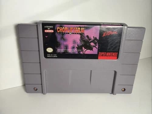 Choplifter 3 II SNES Super Nintendo Game Authentic