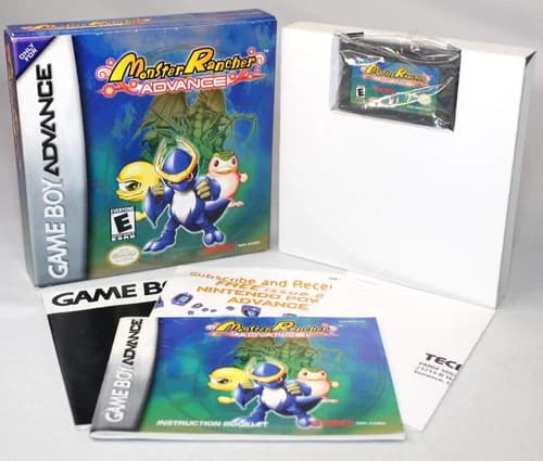 Monster Rancher Advance GBA Complete CIB Great Condition w/ RARE REG CARD!