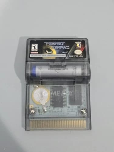 Perfect Dark (Nintendo Game Boy Color, 2000) New Battery - Rumble Works - Tested