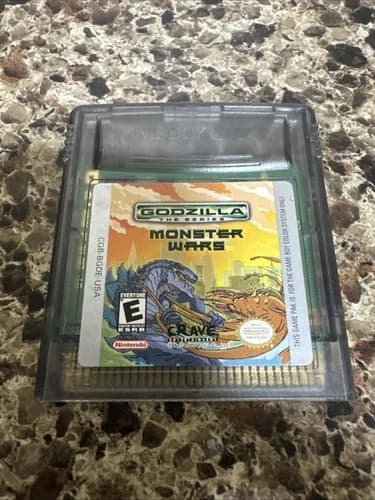 Godzilla Monster Wars (Nintendo Game Boy Color) Authentic Tested Game Cartridge