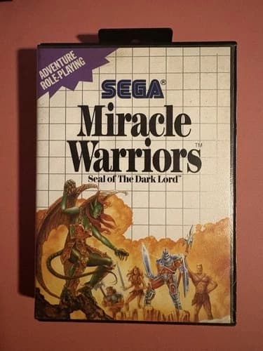 Sega Miracle Warriors Seal of the Dark Lord Sega Master System
