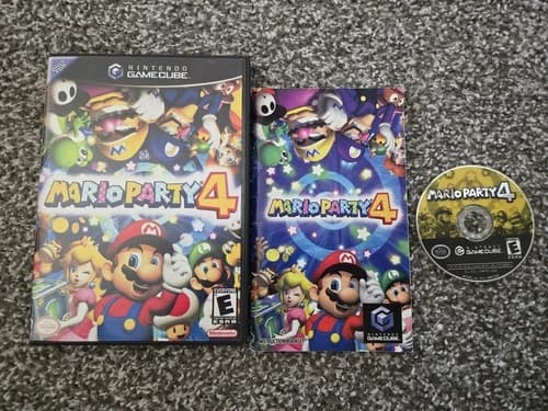 Mario Party 4 Nintendo Gamecube CIB (Nintendo Gamecube) Complete With Manual