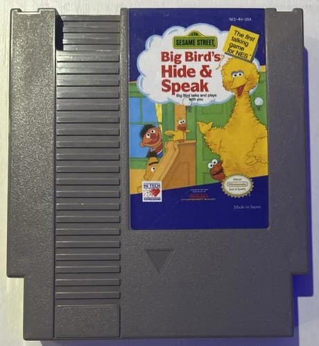 Big Bird's Hide & Speak Sesame Street (Nintendo NES) CLEANED & TESTED