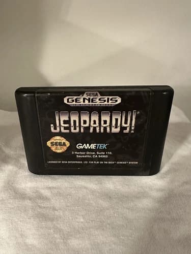Jeopardy (Sega Genesis, 1992) Game Cartridge Only (Tested)