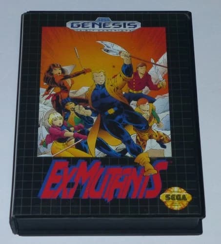 EX MUTANTS - Sega Genesis Game, Complete in Box CIB, Tested/Working