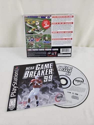 NCAA GameBreaker 99 -Sony PlayStation PS1- CIB Complete Tested Video Game