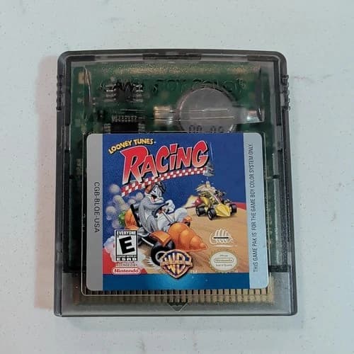 Looney Tunes Racing (Nintendo Game Boy Color, 2000) Cleaned, Tested & Working