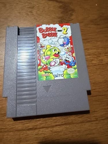 Bubble Bobble Part 2 NES Nintendo Game - Authentic/Cleaned/Tested/Working RARE