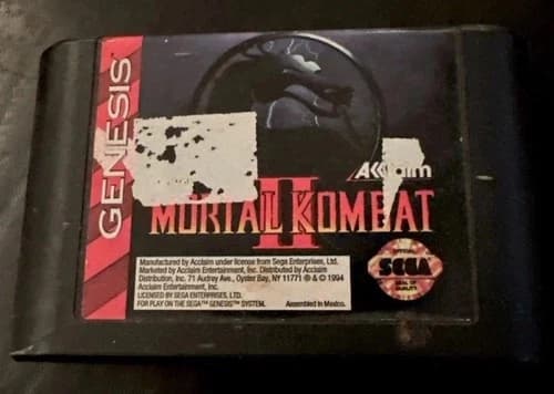 Mortal Kombat II 2 (Sega Genesis, 1994) *CARTRIDGE ONLY*