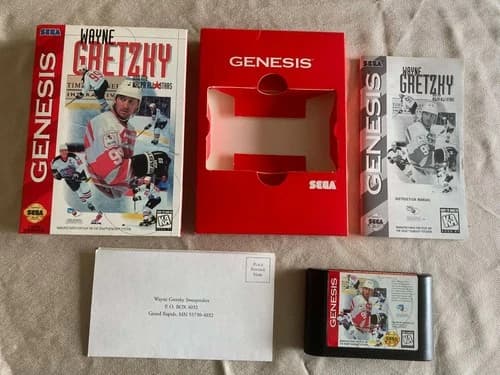 Wayne Gretzky and the NHLPA All-Stars (Sega Genesis, 1995) CIB Complete Clean