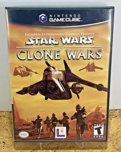 Star Wars: The Clone Wars (Nintendo GameCube, CIB) Tested, LucasArts, Fast Ship