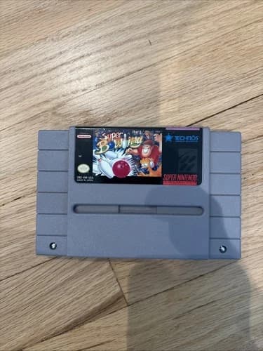 Super Bowling Nintendo SNES Vintage Authentic Tested Cartridge Only