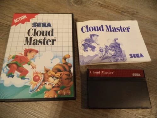 cloud master authentic original version sega master system complete excellent