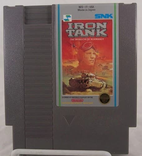 Vintage IRON TANK Nintendo Game Cartridge NES Authentic Tested & Works