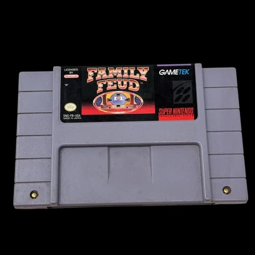 Family Feud Super Nintendo SNES Video Game Multiplayer
