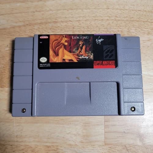 The Lion King SNES Super Nintendo Entertainment System, 1994 - Tested
