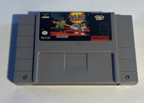 Daffy Duck The Marvin Missions SNES Super Nintendo Video Game - Authentic