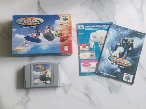 Wave Race 64. CIB Complete. N64 Nintendo 64. Tested. Authentic. Very Good.