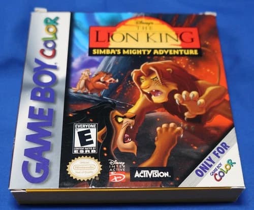 Lion King Simba's Mighty Adventure (Nintendo Gameboy Color) ~ CIB Tested Working