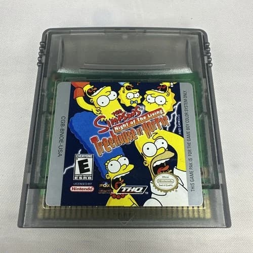 Simpsons: Night of the Living Treehouse of Horror (Game Boy Color, 1999)- Auth.