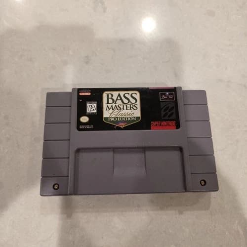 Bass Masters Classic Pro Edition SNES Game TESTED Super Nintendo