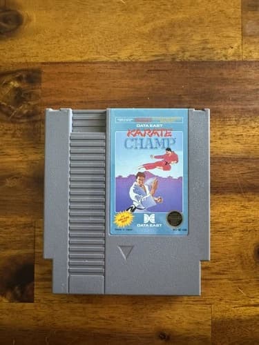 Karate Champ Nintendo NES Cleaned/Tested