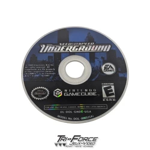 Need for Speed Underground Nintendo Gamecube GC Disc ONLY tested free Shipping
