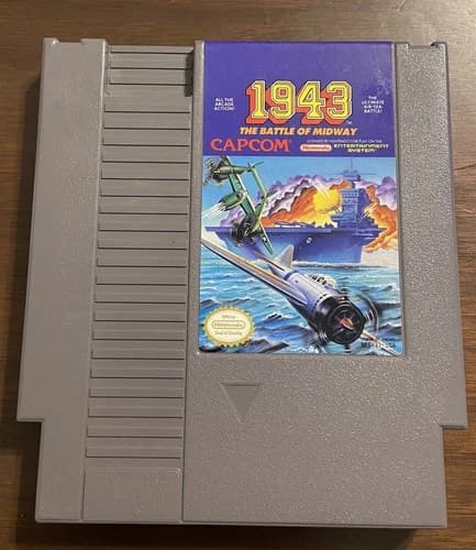 1943 The Battle of Midway – Nintendo NES – Authentic – Tested – Cart Only