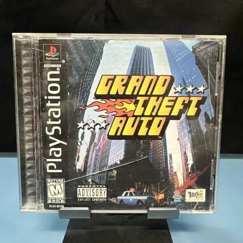 GRAND THEFT AUTO SONY PLAYSTATION 1 PS1 PLAY STATION ONE COMPLETE NES HQ