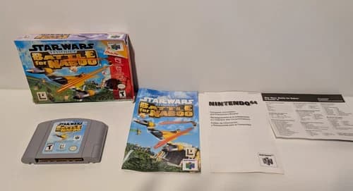 Star Wars Episode I Battle for Naboo N64 Nintendo 64 CIB Complete