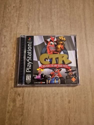 CTR Crash Team Racing PlayStation 1 PS1 Black Label Complete CIB